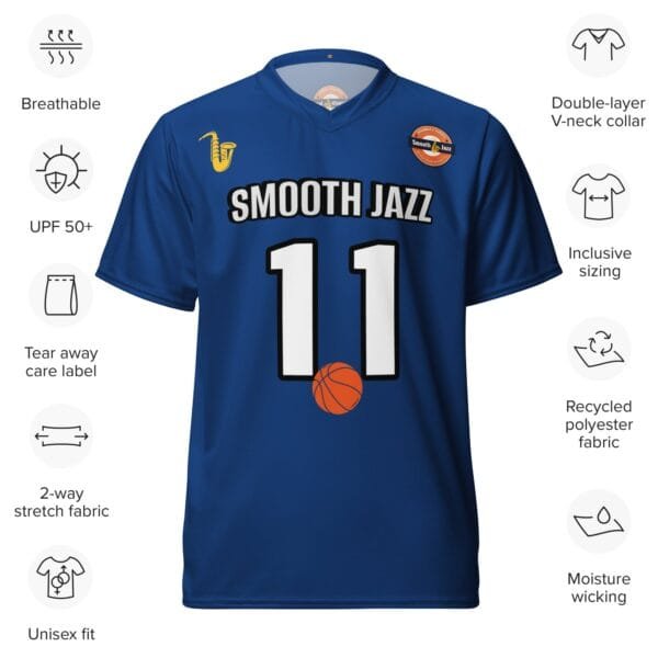 RCH SmoothJazz - Recycled unisex sports jersey - Image 5