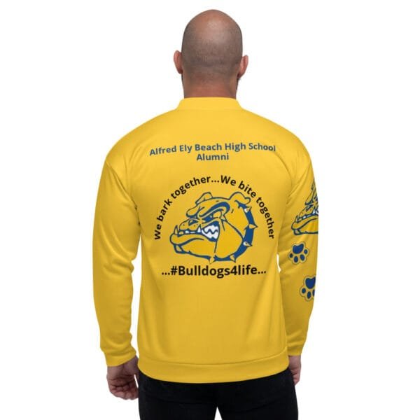 AEB69 GOLD Bomber Jacket (WBT - #BULLDOGS4LIFE) - Image 2