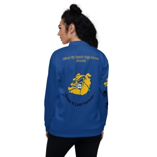 AEB89  Blue Bomber Jacket - Image 9