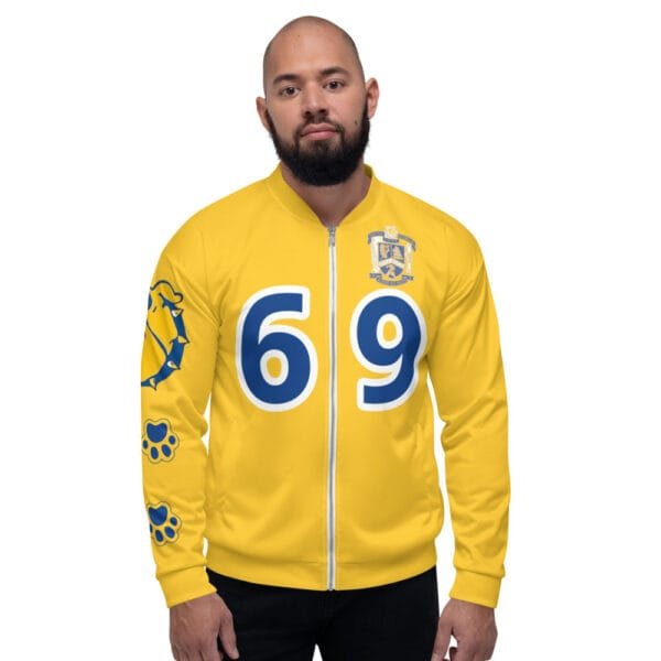 AEB69 GOLD Bomber Jacket (WBT - #BULLDOGS4LIFE)