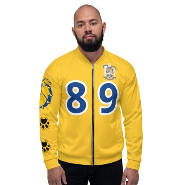 AEB89 Gold Bomber Jacket - Image 3