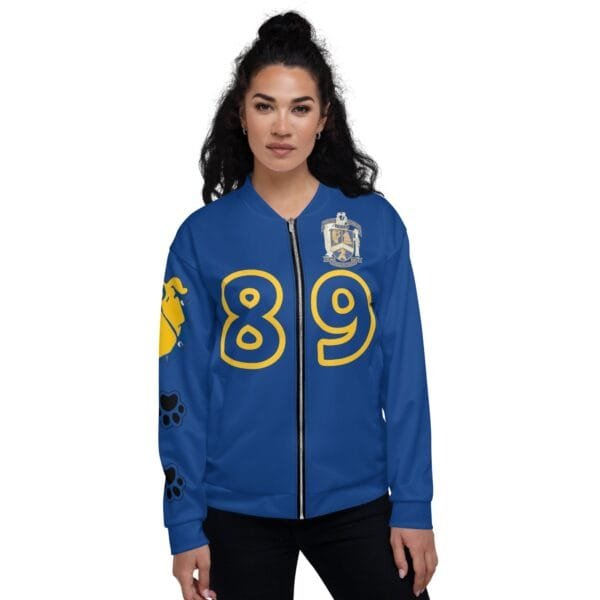 AEB89  Blue Bomber Jacket