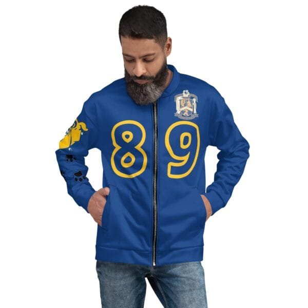 AEB89  Blue Bomber Jacket - Image 2