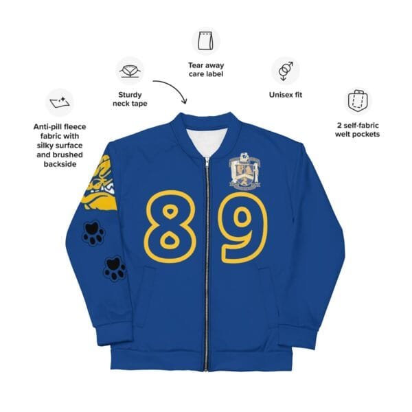 AEB89  Blue Bomber Jacket - Image 8