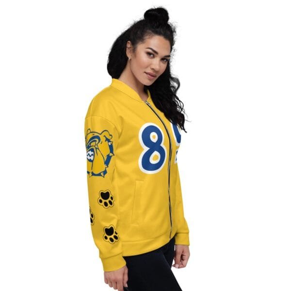 AEB89 Gold Bomber Jacket - Image 5