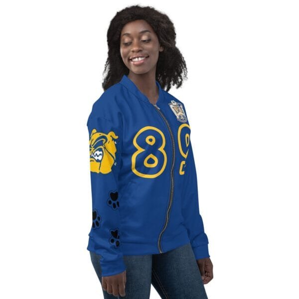 AEB89  Blue Bomber Jacket - Image 7