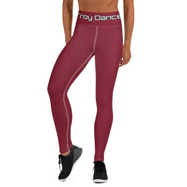 Troy Dance Leggings - (Burgundy)