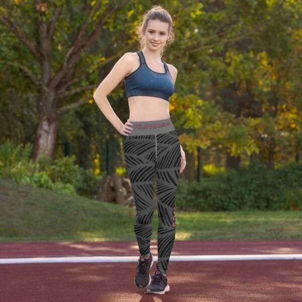 DLS Athletics Leggings - Black & Grey - Image 4