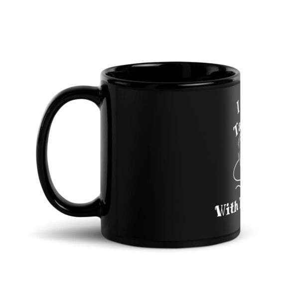 MerchStoreByRCH - Talk Shop - Black Glossy Mug - Image 2