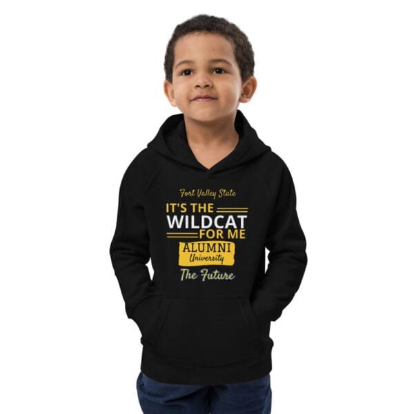 FVSU - Kids (It's The WILDCAT for me...) eco hoodie - Image 5