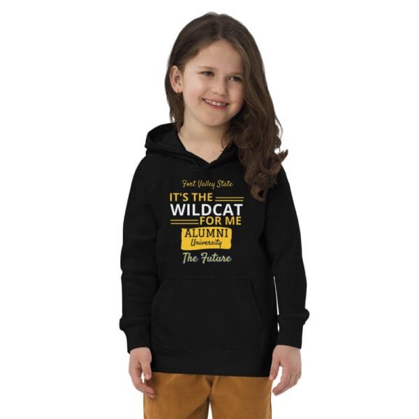 FVSU - Kids (It's The WILDCAT for me...) eco hoodie - Image 2