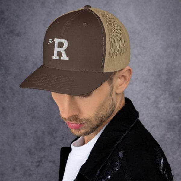 The R - Retro Trucker Hat | Yupoong 6606 - Image 22