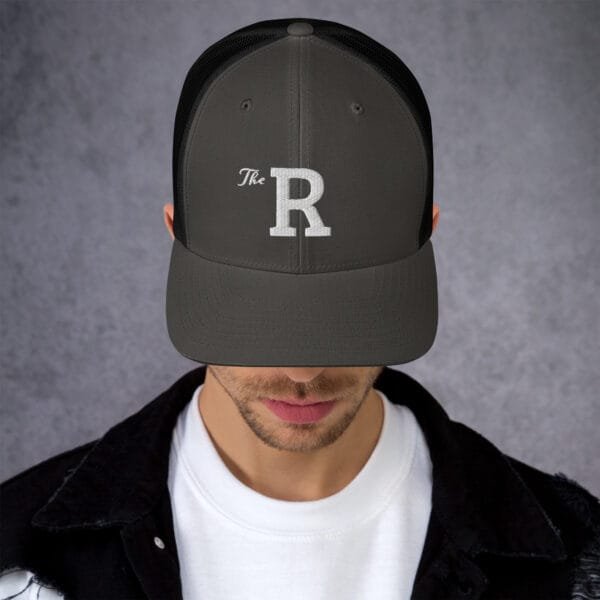 The R - Retro Trucker Hat | Yupoong 6606 - Image 15