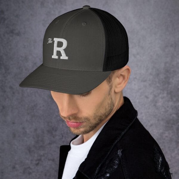 The R - Retro Trucker Hat | Yupoong 6606 - Image 16