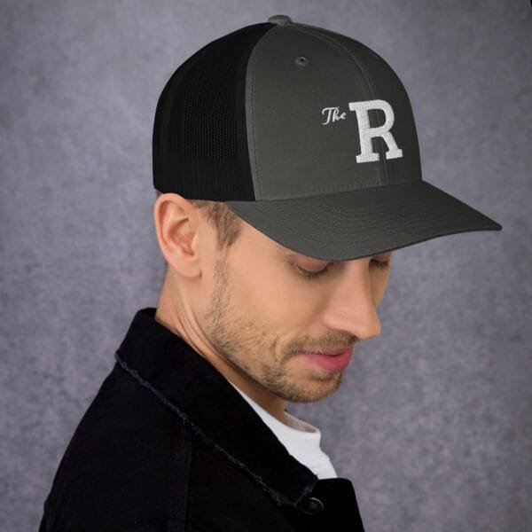 The R - Retro Trucker Hat | Yupoong 6606 - Image 17