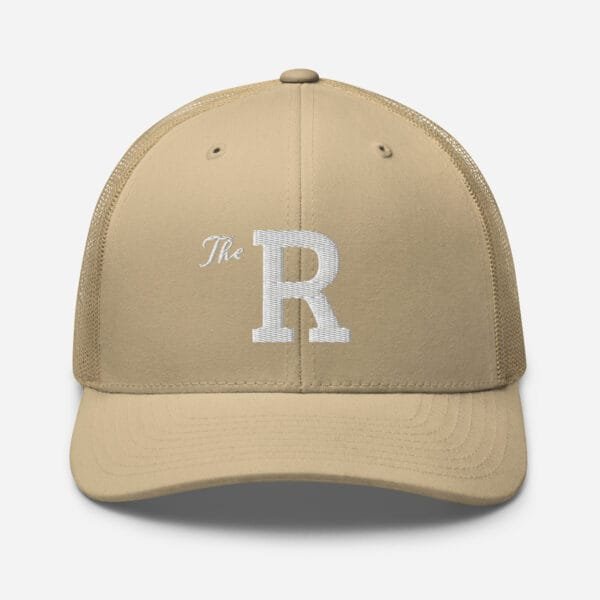 The R - Retro Trucker Hat | Yupoong 6606 - Image 8