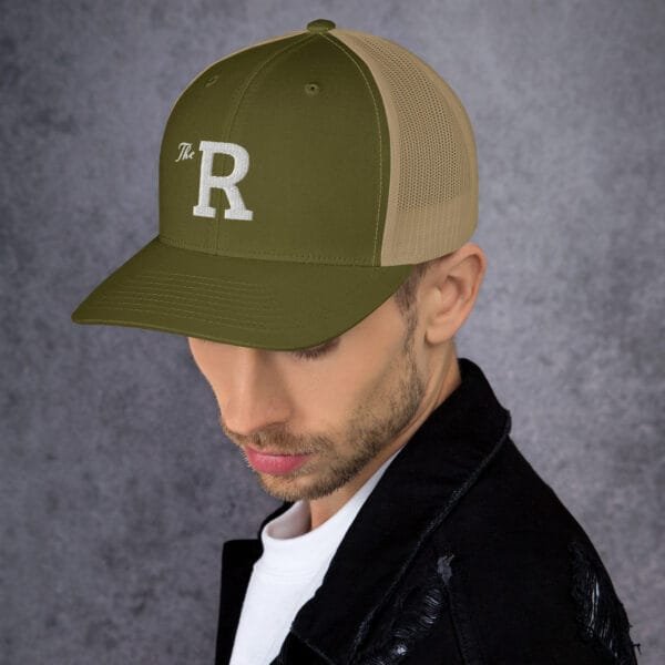 The R - Retro Trucker Hat | Yupoong 6606 - Image 37