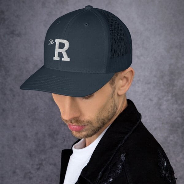 The R - Retro Trucker Hat | Yupoong 6606 - Image 13