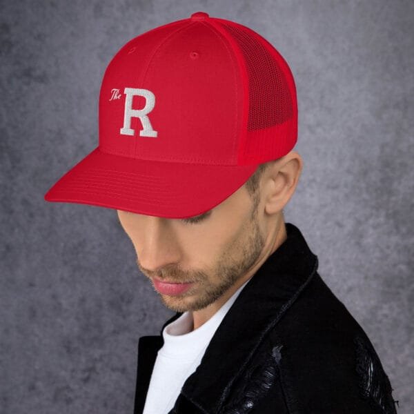 The R - Retro Trucker Hat | Yupoong 6606 - Image 19