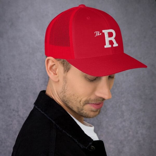 The R - Retro Trucker Hat | Yupoong 6606 - Image 20