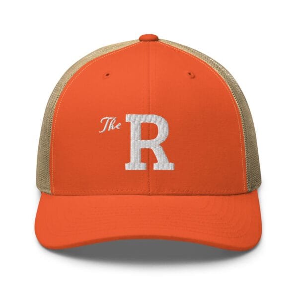 The R - Retro Trucker Hat | Yupoong 6606 - Image 6