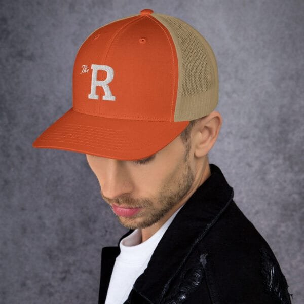 The R - Retro Trucker Hat | Yupoong 6606 - Image 25