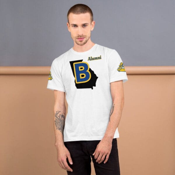 AEB - White B on Georgia T-Shirt (Personalize) - Image 3