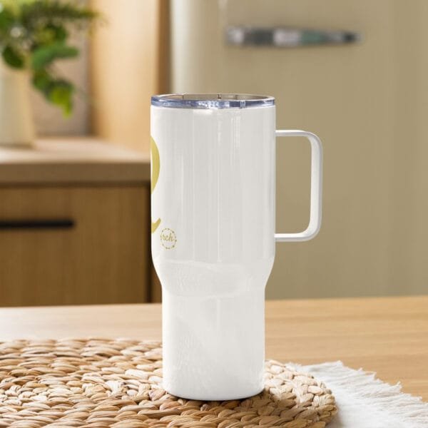 The R - Travel mug with a handle - Image 3