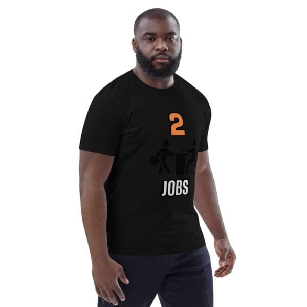 2JOBS - Unisex organic cotton t-shirt (BLK) - Image 6