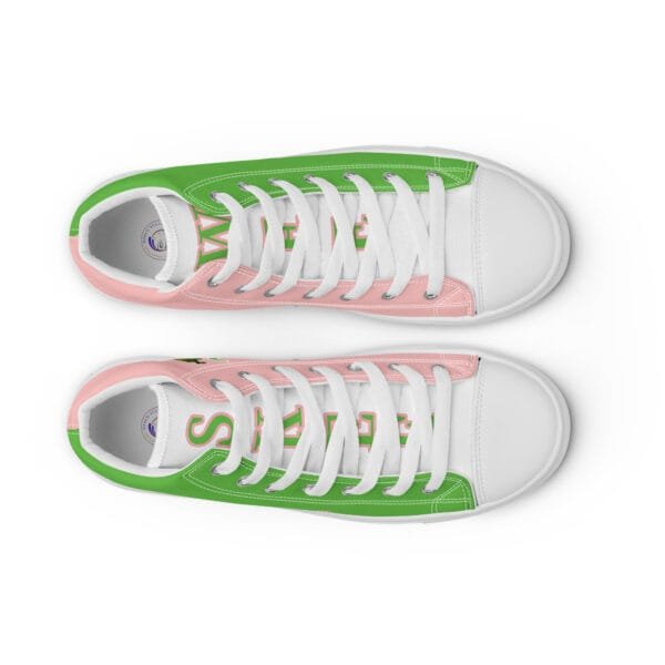 Chucks and Pearls - 1908 Women’s high top canvas shoes (Skee Wee) - (Custom - LuLu) - Image 12