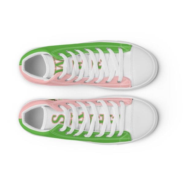 Chucks and Pearls - 1908 Women’s high top canvas shoes (Skee Wee) - (Custom - LuLu) - Image 23