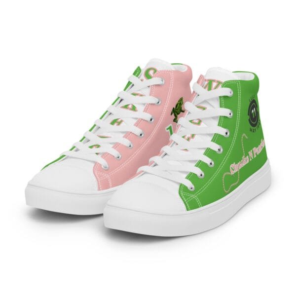 Chucks and Pearls - 1908 Women’s high top canvas shoes (Skee Wee) - (Custom - LuLu) - Image 21